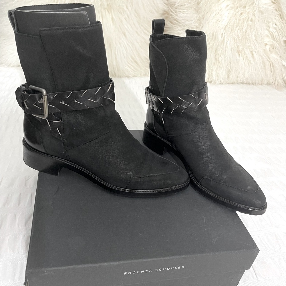 Proenza Schouler | black nubuck boots